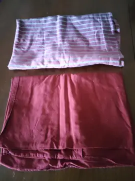 2 taies d'oreiller carrées