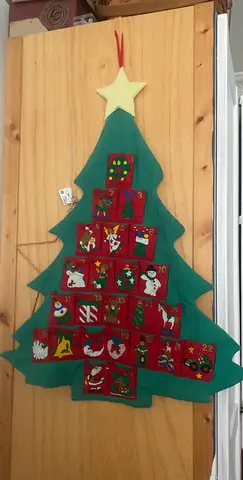 calendrier de l avent en tissu