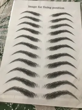 eyebrow tatoo sticker
