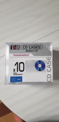 10 BOITIERS CD TRANSPARENTS