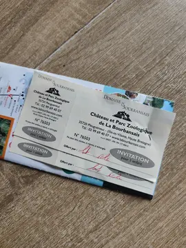 deux invitations pour le parc de la bourbansais