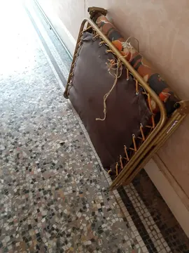 lit pliant (camping etc)