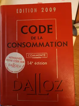 code de la consommation 2009