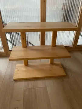 3 étagères en bois murale