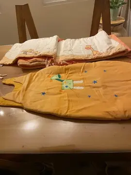 Tour de lit + gigoteuse orange