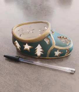 photophore soulier de Noël