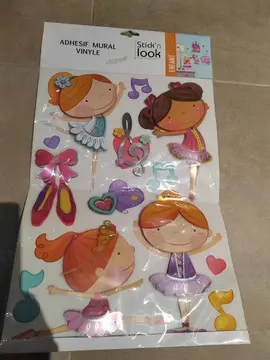 Stickers danseuses effet 3d