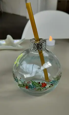 Verre boule de Noël