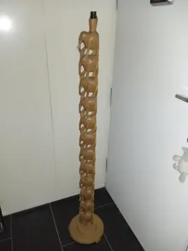 pied de lampe éléphant en bois