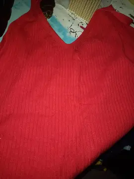 débardeur femme rouge