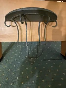 étagère bois sur fer forge