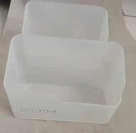 2 Boites de rangement Plastique Opaque