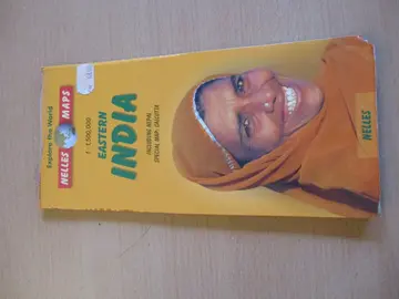 Carte de l'est de l'Inde