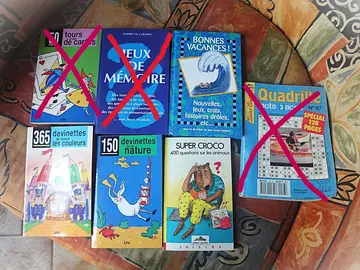 4 livres pour activités ludiques, en lot ou à l'unité