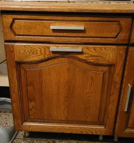 Façades cuisine en chêne