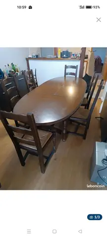 table + 6 chaises