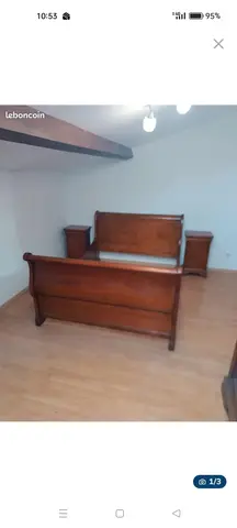 lit + sommier+armoire ( pas les chevets )