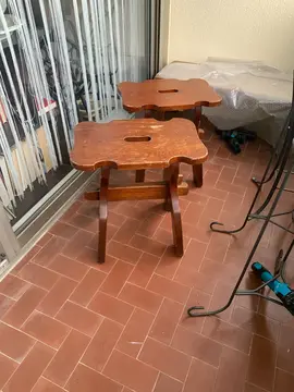 tabouret en bois chevilles