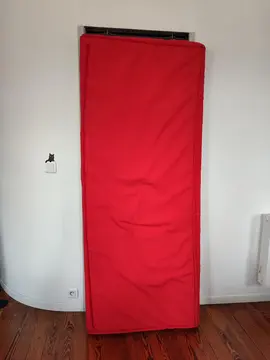 Matelas pour canapé clic-clac rouge