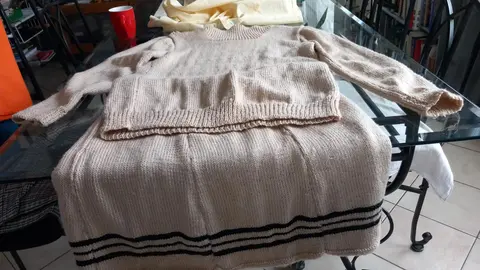 ensemble jupe et pull en laine