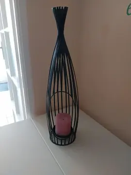 porte bougies noire ( sans bougie )