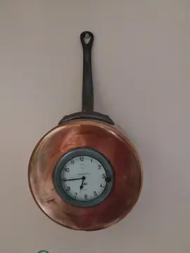 casserole en cuivre decorative