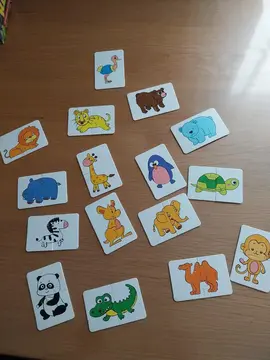 16 mini puzzle animaux
