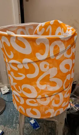 grand bac en tissu pour le linge sale