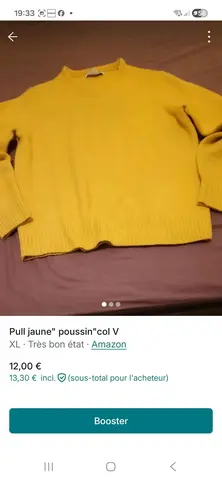 pull jaune