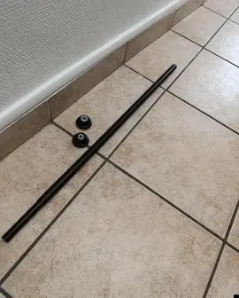 Tringle noire sans perçage