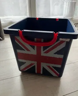 bac rangement drapeau anglais union jack