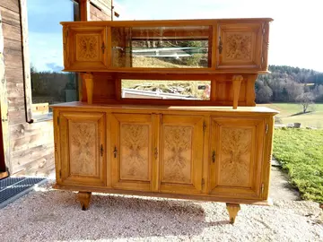 Buffet haut et bas avec miroir