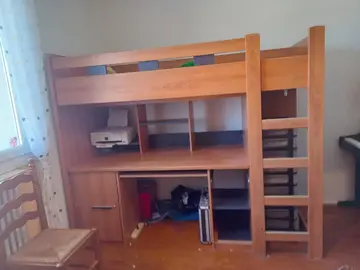 lit mezzanine avec bureau