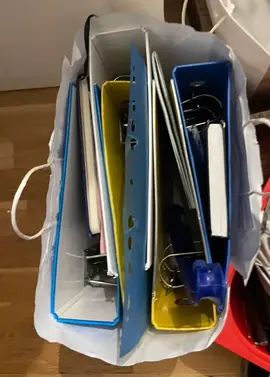 Lot de 5 gros classeurs