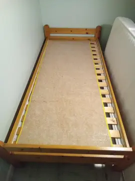 lit 1 place en pin 103 x 206 x60 cm