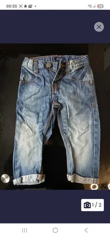 jeans 6/12mois reglable