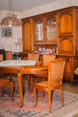 Living en merisier ( très bonne état ) Long 238 prof 50 haut 190