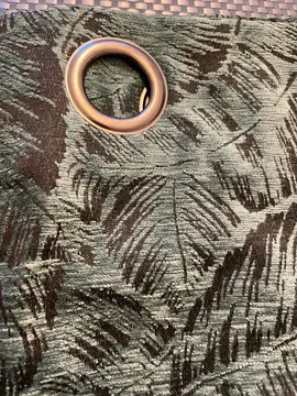 Rideau velours motif vert et noir neuf jamais utilisé