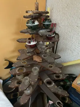 sapin de Noël en bois