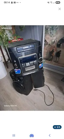 chaîne hi-fi cd cassette radio