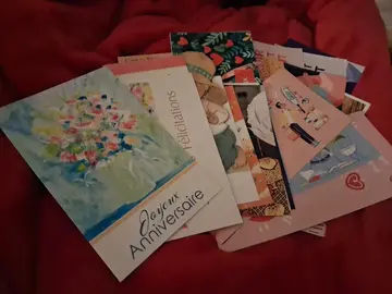 lot + 30 cartes(bonne année/félicitations/Noël etc)