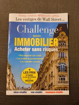 Magazine Challenges spécial immobilier