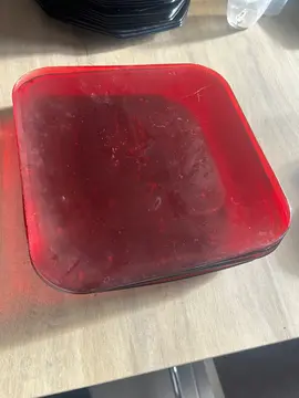 lot de 5 assiettes carrées