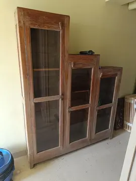 Meuble avec étagères bois