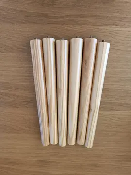 Lot de 6 pieds en bois
