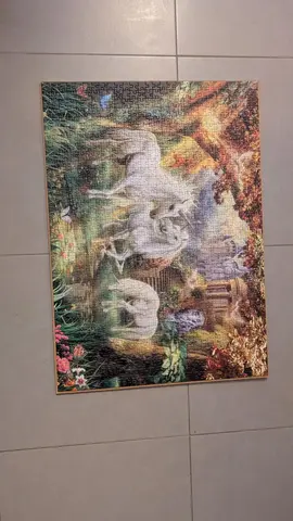 puzzle collé licorne