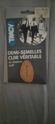 demi-semelles en cuir véritable