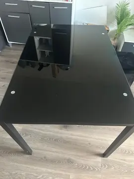 table en verre