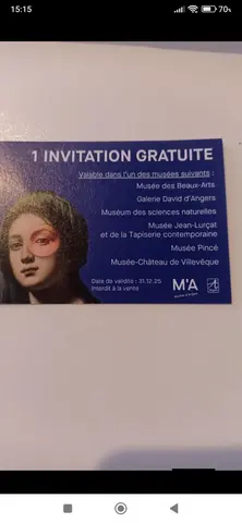 entrée pour visite musee