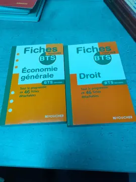 fiches BTS Droit et économie générale